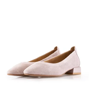 Pantofi eleganți damă din piele naturală - 3506 Taupe Nabuc