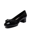 Pantofi eleganți damă din piele naturală, Karisma - 4391 Negru Lac