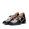 Pantofi eleganți damă din piele naturală - 4414 Negru Lac