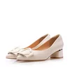Pantofi eleganți damă din piele naturală - 4415 Bej Box