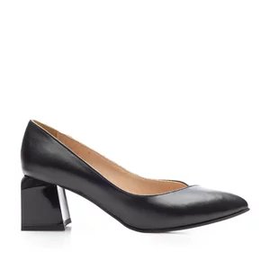 Pantofi eleganți damă din piele naturală - 820 Negru Box