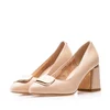 Pantofi eleganți damă din piele naturală - 902 Nude Box