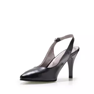 Pantofi eleganți decupați damă din piele naturală - 179 Negru Box