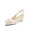 Pantofi eleganți decupați damă din piele naturală, Epica - 4395 Crem Box