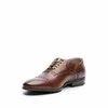 Pantofi eleganti barbati, Oxford din piele naturala, Leofex - 748 cognac