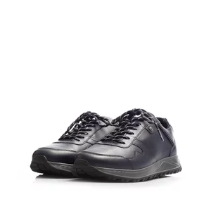 Pantofi sport barbati din piele naturala, Leofex - 670 Blue Box