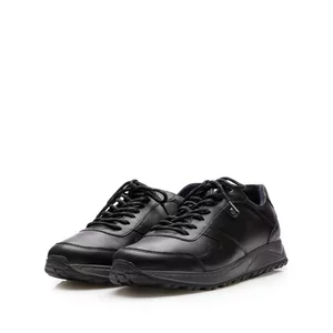Pantofi sport barbati din piele naturala, Leofex - 670 Negru Box