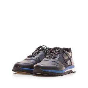 Pantofi sport barbati din piele naturala, Leofex -  Mostra 519 Blue Box Velur