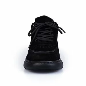 Pantofi sport damă din piele naturală, Leofex- 239 Negru velur