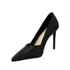 Pantofi stiletto damă cu ștrasuri , Epica - 4392 Negru Pietre