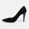 Pantofi stiletto dama din piele naturala - 173 Negru velur