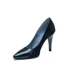 Pantofi stiletto damă din piele naturală - 189 Negru Box Velur