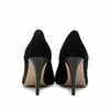 Pantofi stiletto dama din piele naturala - 597-14 negru velur
