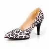 Pantofi stiletto dama din piele naturala, Leofex- 844 Leopard velur