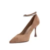Pantofi stiletto damă, Epica - 4390 Cappuccino Textil