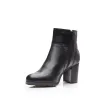 Botine dama din piele naturala, Leofex - 061 Negru Box