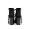 Botine dama din piele naturala, Leofex - 061 Negru Box