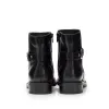 Botine damă din piele naturală, Leofex- 345 Negru Box