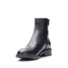 Botine damă din piele naturală, Leofex- 345 Negru Box
