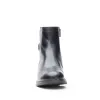 Botine damă din piele naturală, Leofex- 345 Negru Box