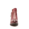 Botine dama din piele naturala, Leofex - 439 visiniu box