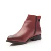 Botine dama din piele naturala, Leofex - 439 visiniu box