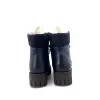 Ghete dama casual din piele naturala-  083 Blue Box Velur