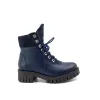 Ghete dama casual din piele naturala-  083 Blue Box Velur