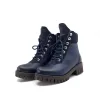 Ghete dama casual din piele naturala-  083 Blue Box Velur