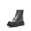 Ghete damă din piele naturală, Leofex - 427 Kaki Box