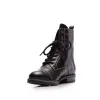 Ghete damă din piele naturală, Leofex - 458 Negru Gri box