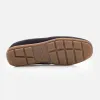 Mocasini bărbați din piele naturală, Leofex - 192 Negru Velur