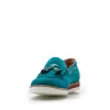 Mocasini damă casual din piele naturală, Leofex - 202 Turcoaz Velur