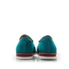 Mocasini damă casual din piele naturală, Leofex - 202 Turcoaz Velur