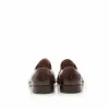 Pantofi barbati eleganti din piele naturala Leofex-516 Red Wood