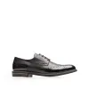 Pantofi casual barbati din piele naturala, Leofex - Mostră 979 negru box+lac