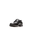 Pantofi casual barbati din piele naturala, Leofex - Mostră 979 negru box+lac