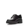 Pantofi casual damă din piele naturală, Leofex - 378 Negru Box