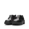 Pantofi casual damă din piele naturală, Leofex - 378 Negru Box