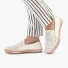 Pantofi casual dama perforati din piele naturala  - 1966 Alb Box Perforat