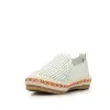 Pantofi casual dama perforati din piele naturala  - 1966 Alb Box Perforat