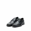 Pantofi eleganti barbati din piele naturala cu varf patrat, Leofex - 608 negru