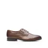 Pantofi eleganţi bărbaţi din piele naturală, Leofex - 527-1 Ciocolată Box