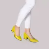 Pantofi eleganți damă din piele naturală - 2281 Verde Chartreuse Box