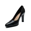 Pantofi eleganți damă din piele naturală - 3517 Negru Box