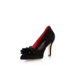 Pantofi eleganți damă din piele naturală - 904 Negru Velur