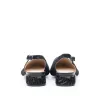 Pantofi eleganți decupați damă din piele naturală, Karisma - 4404 Negru Velur Perforat