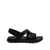 Sandale bărbați din piele naturală, Otter - 9172 Negru Box