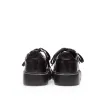 Sneakers damă din piele naturală, Leofex - 077 Negru Box