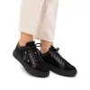 Sneakers damă din piele naturală, Leofex - 309 negru velur+box